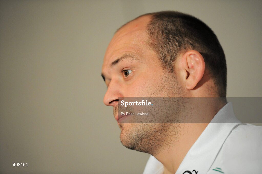 9 March 2010; Ireland's Rory Best during the rugby squad team announcement ahead of their RBS Six Nations Rugby Championship match against Wales on Saturday. Fitzpatrick's Castle Hotel, Killiney, Co. Dublin. Picture credit; Brian Lawless / SPORTSFILE