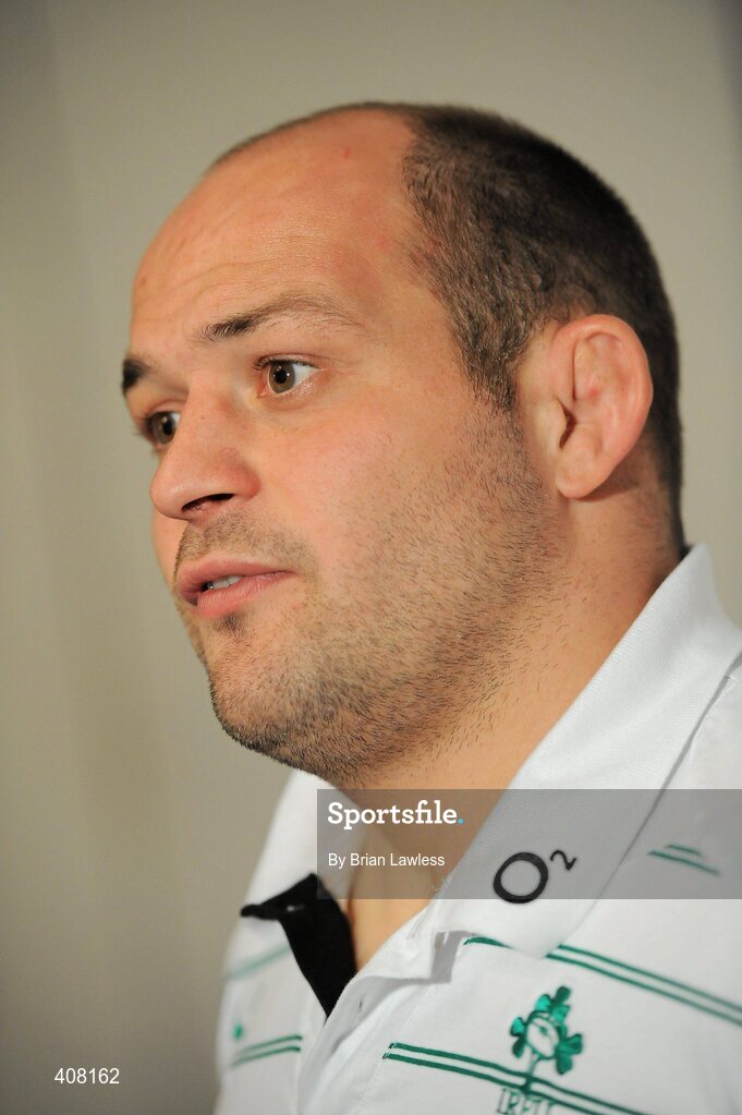 9 March 2010; Ireland's Rory Best during the rugby squad team announcement ahead of their RBS Six Nations Rugby Championship match against Wales on Saturday. Fitzpatrick's Castle Hotel, Killiney, Co. Dublin. Picture credit; Brian Lawless / SPORTSFILE