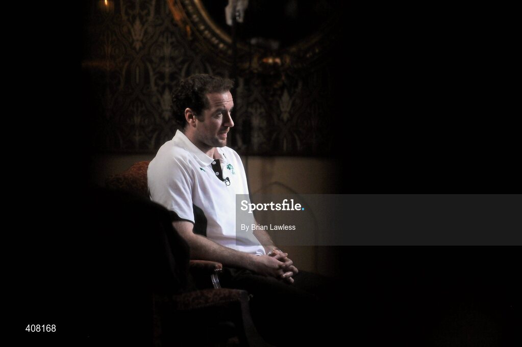9 March 2010; Ireland's Geordan Murphy during the rugby squad team announcement ahead of their RBS Six Nations Rugby Championship match against Wales on Saturday. Fitzpatrick's Castle Hotel, Killiney, Co. Dublin. Picture credit; Brian Lawless / SPORTSFILE