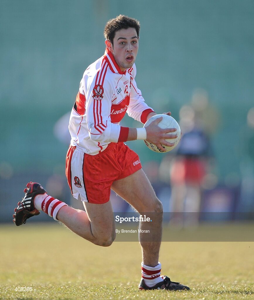 7 March 2010; Brian Mullan, Derry. Allianz GAA Football National League, Division 1, Round 3, Kerry v Derry, Austin Stack Park, Tralee, Co. Kerry. Picture credit: Brendan Moran / SPORTSFILE