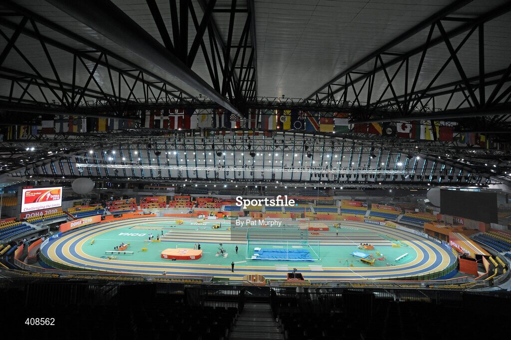 11 March 2010; A general view of the Aspire Dome ahead of the 13th IAAF World Indoor Athletics Championships. Doha, Qatar. Picture credit: Pat Murphy / SPORTSFILE