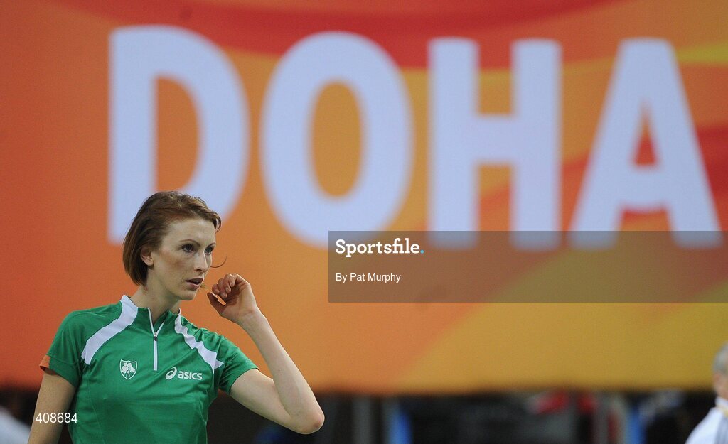 12 March 2010; Ireland's Deirdre Ryan who failed to qualify for the Women's High Jump final. 13th IAAF World Indoor Athletics Championships, Doha, Qatar. Picture credit: Pat Murphy / SPORTSFILE