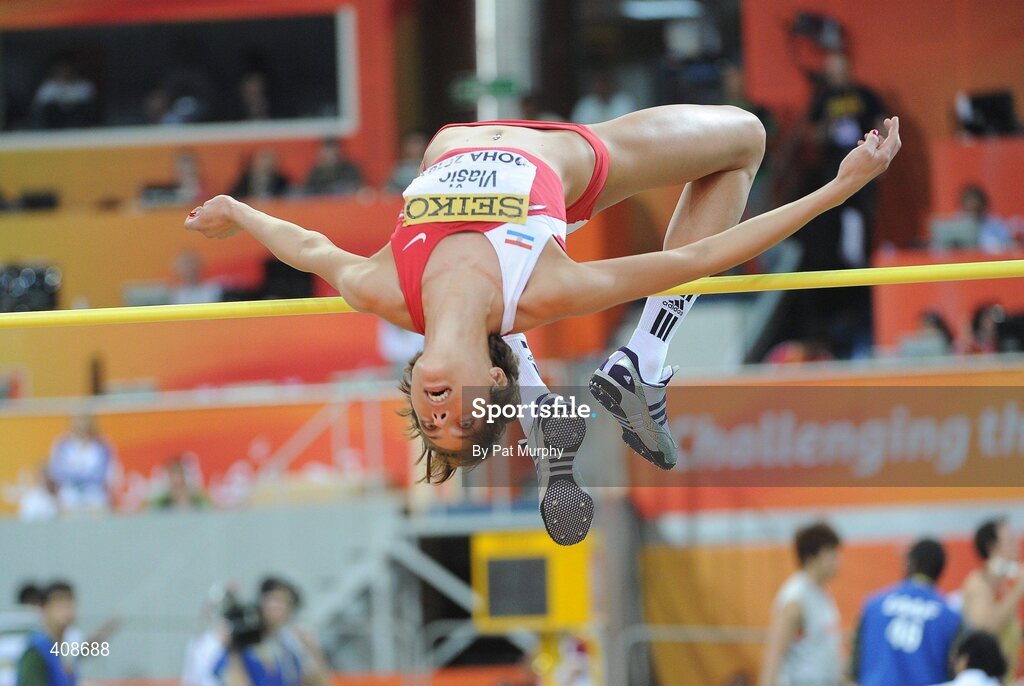 12 March 2010; Croatia's Blanka Vlasic in action during the Women's High Jump qualification during the 13th IAAF World Indoor Athletics Championships, Doha, Qatar. Picture credit: Pat Murphy / SPORTSFILE