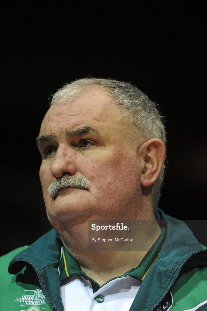 6 March 2010; IABA president Dominic O'Rourke. Men's Elite & Women's Novice National Championships 2010 Finals - Saturday Evening Session, National Stadium, Dublin. Picture credit: Stephen McCarthy / SPORTSFILE