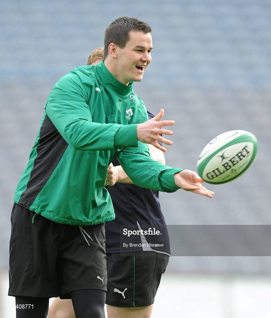 12 March 2010; Ireland's Jonathan Sexton in action during the squad captain's run ahead of their RBS Six Nations Rugby Championship match against Wales on Saturday. Croke Park, Dublin. Picture credit: Brendan Moran / SPORTSFILE