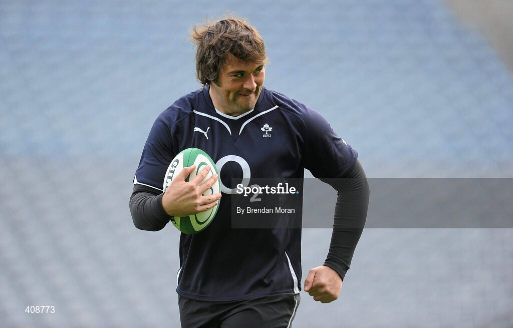 12 March 2010; Ireland prop Tony Buckley in action during the squad captain's run ahead of their RBS Six Nations Rugby Championship match against Wales on Saturday. Croke Park, Dublin. Picture credit: Brendan Moran / SPORTSFILE