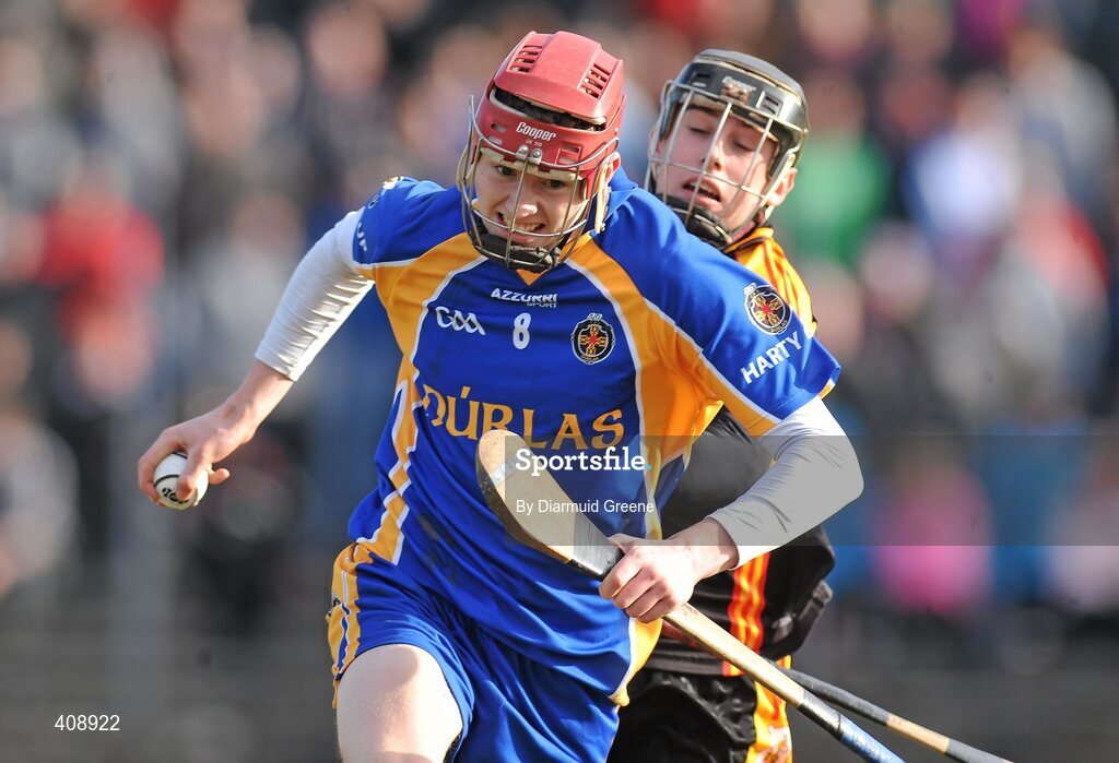 11 March 2010; Stephen Maher, Thurles CBS, in action against John Fitzgibbon, Ard Scoil Ris. Harty Cup Final, 2nd Replay, Thurles CBS v Ard Scoil Ris, McDonagh Park, Nenagh, Co. Tipperary. Picture credit: Diarmuid Greene / SPORTSFILE