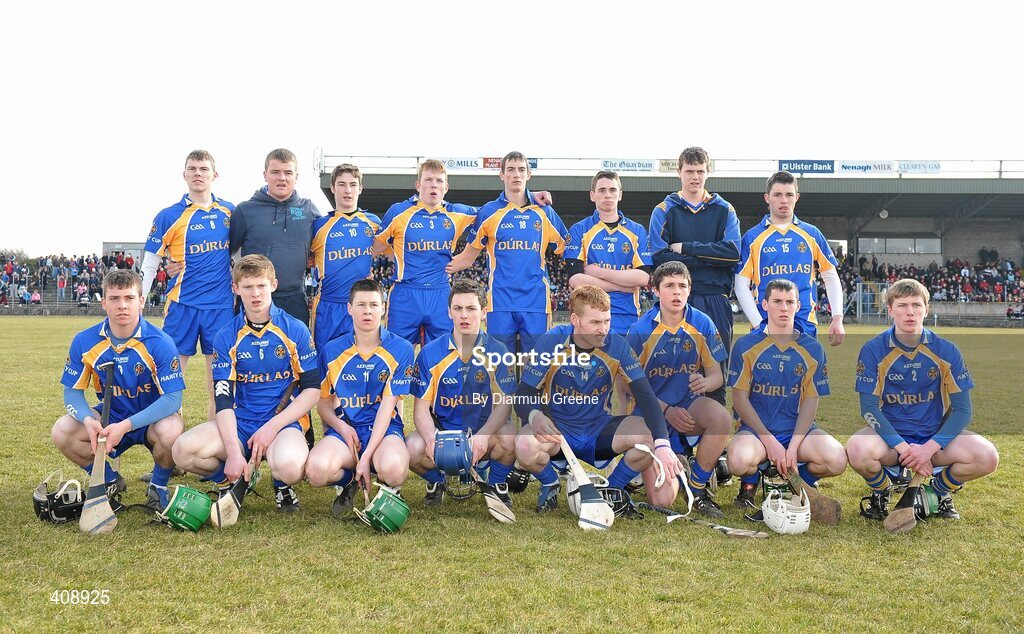 11 March 2010; The Thurles CBS team. Harty Cup Final, 2nd Replay, Thurles CBS v Ard Scoil Ris, McDonagh Park, Nenagh, Co. Tipperary. Picture credit: Diarmuid Greene / SPORTSFILE