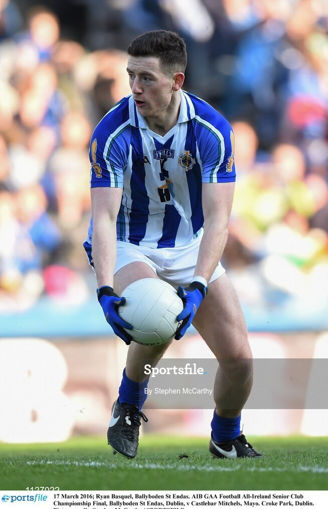 17 March 2016; Ryan Basquel, Ballyboden St Endas. AIB GAA Football All-Ireland Senior Club Championship Final, Ballyboden St Endas, Dublin, v Castlebar Mitchels, Mayo. Croke Park, Dublin. Picture credit: Stephen McCarthy / SPORTSFILE