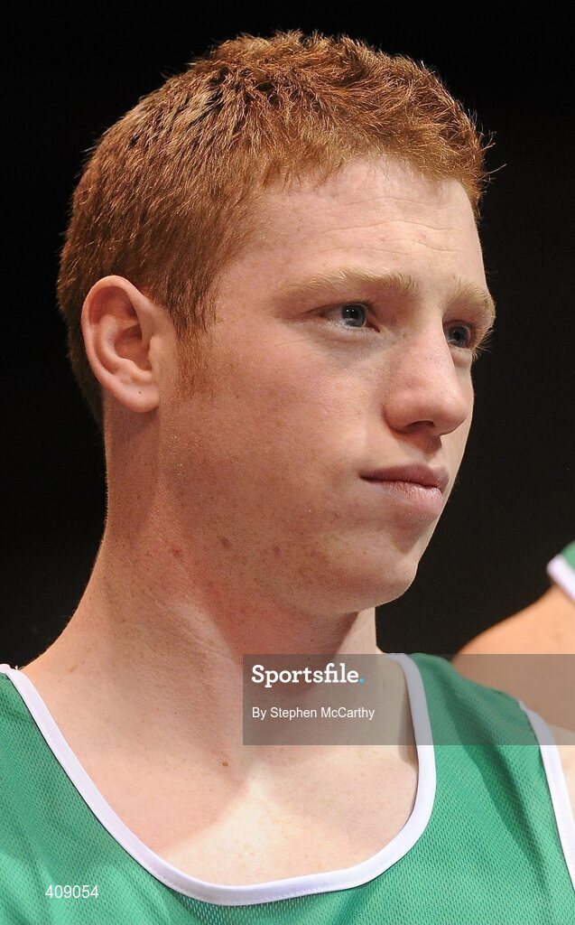 12 March 2010; Ray Moylett, Ireland, 64kg. Elite International, National Stadium, Dublin. Picture credit: Stephen McCarthy / SPORTSFILE