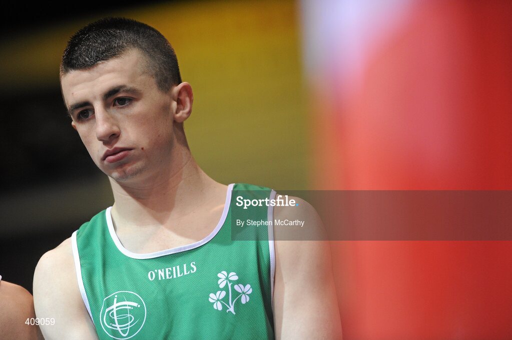 12 March 2010; Tyrone McCullagh, Ireland, 57kg. Elite International, National Stadium, Dublin. Picture credit: Stephen McCarthy / SPORTSFILE