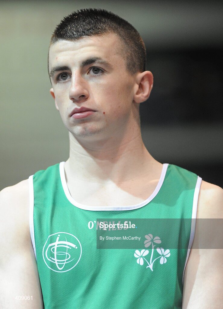 12 March 2010; Tyrone McCullagh, Ireland, 57kg. Elite International, National Stadium, Dublin. Picture credit: Stephen McCarthy / SPORTSFILE