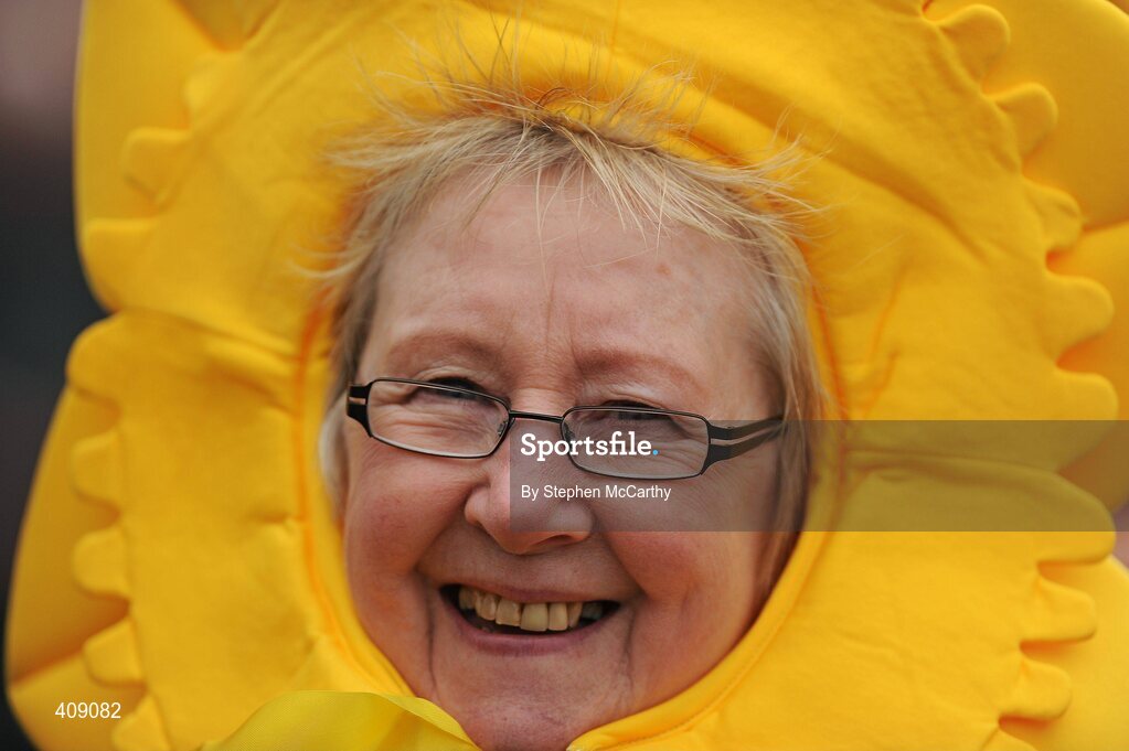 13 March 2010; Wales supporter Carole Evan, from Wales, ahead of the game. RBS Six Nations Rugby Championship, Ireland v Wales, Croke Park, Dublin. Picture credit: Stephen McCarthy / SPORTSFILE