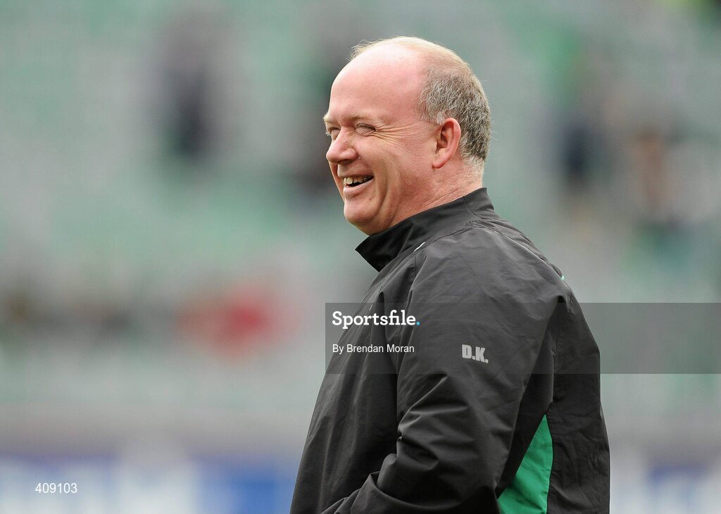 13 March 2010; Ireland's head coach Declan Kidney. RBS Six Nations Rugby Championship, Ireland v Wales, Croke Park, Dublin. Picture credit: Brendan Moran / SPORTSFILE