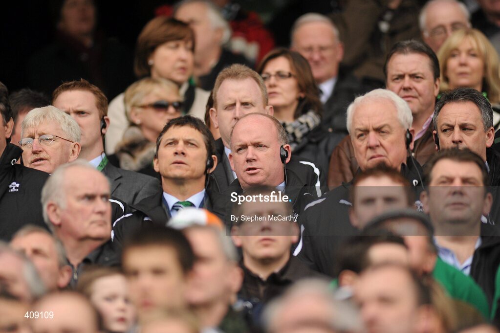 13 March 2010; Ireland head coach Declan Kidney. RBS Six Nations Rugby Championship, Ireland v Wales, Croke Park, Dublin. Picture credit: Stephen McCarthy / SPORTSFILE