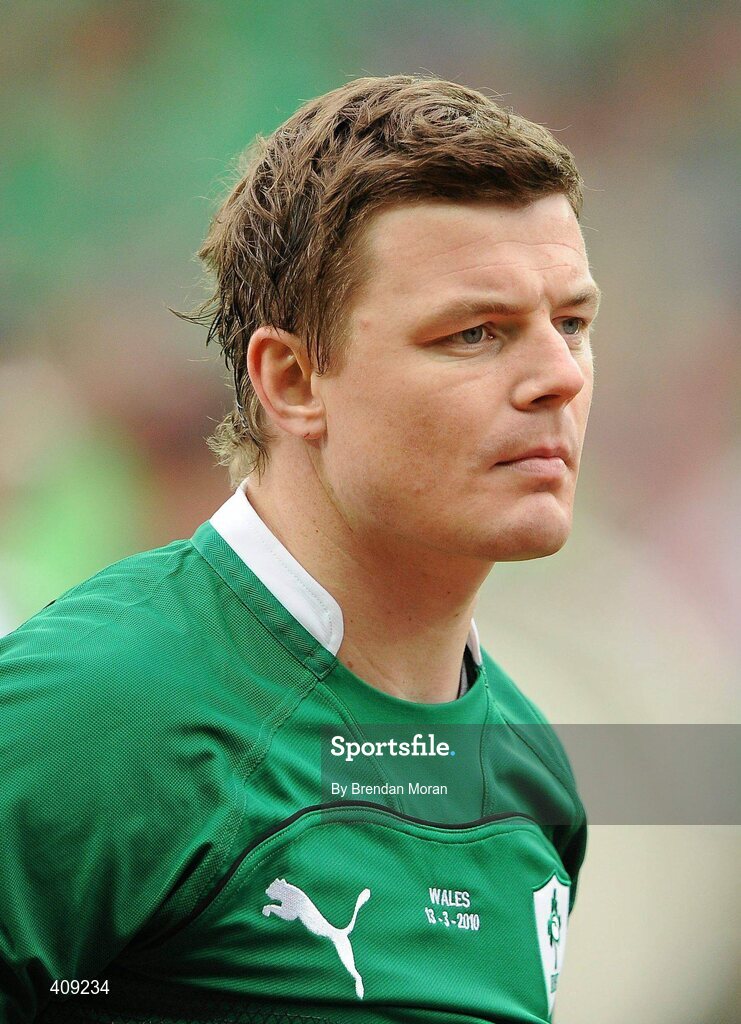 13 March 2010; Ireland captain Brian O'Driscoll before the game. RBS Six Nations Rugby Championship, Ireland v Wales, Croke Park, Dublin. Picture credit: Brendan Moran / SPORTSFILE
