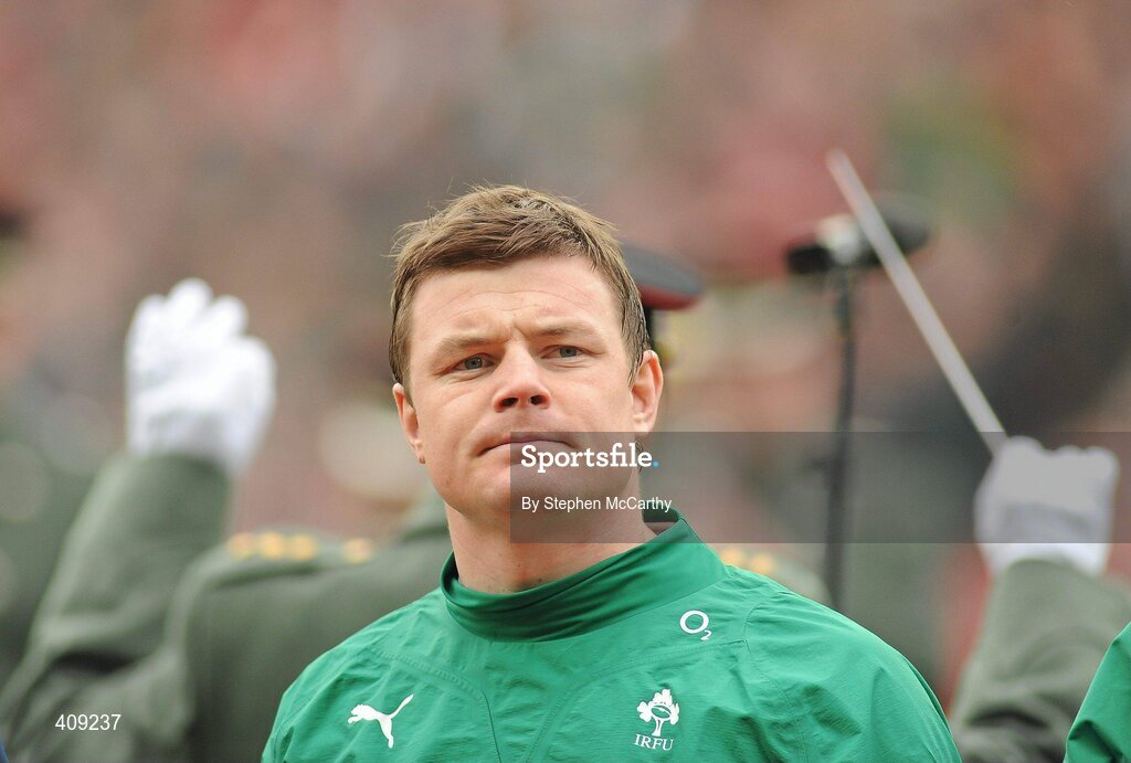 13 March 2010; Ireland captain Brian O'Driscoll, earning his 100th cap, ahead of the game. RBS Six Nations Rugby Championship, Ireland v Wales, Croke Park, Dublin. Picture credit: Stephen McCarthy / SPORTSFILE