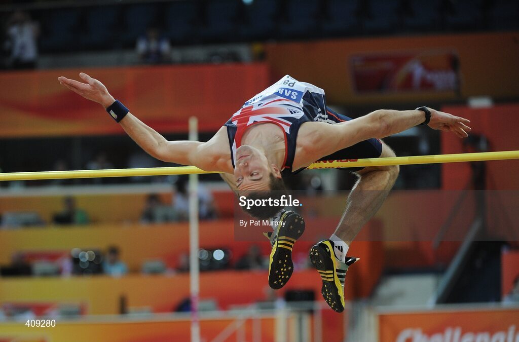 12 March 2010; Tom Parsons, Great Britain, in action during the Men's High Jump heats at the 13th IAAF World Indoor Athletics Championships, Doha, Qatar. Picture credit: Pat Murphy / SPORTSFILE