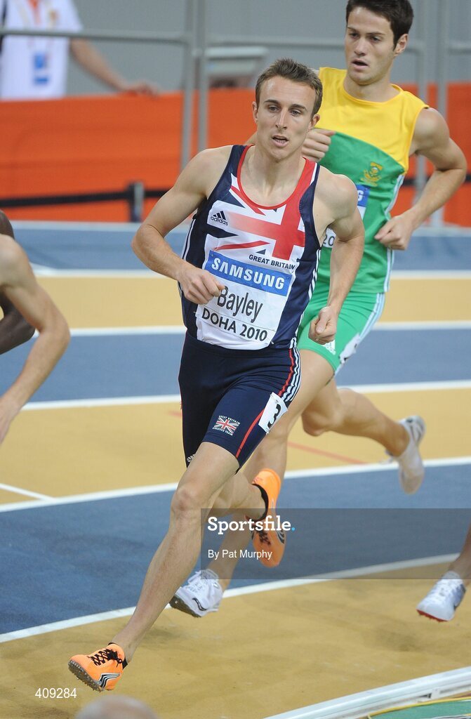 12 March 2010; Tim Bayley, Great Britain, in action during the Men's 800m heats at the 13th IAAF World Indoor Athletics Championships, Doha, Qatar. Picture credit: Pat Murphy / SPORTSFILE