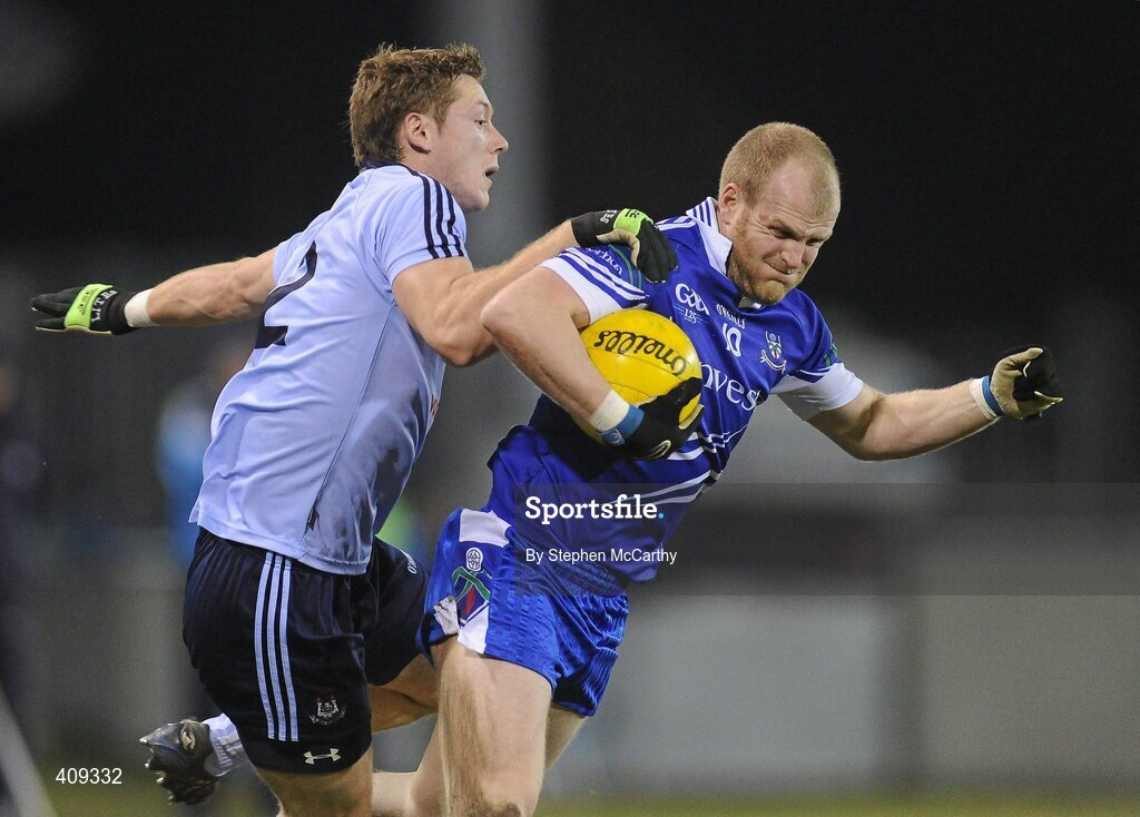 13 March 2010; Dick Clerkin, Monaghan, in action against Paul Flynn, Dublin. Allianz GAA Football National League, Division 1, Round 4, Dublin v Monaghan, Parnell Park, Dublin. Picture credit: Stephen McCarthy / SPORTSFILE
