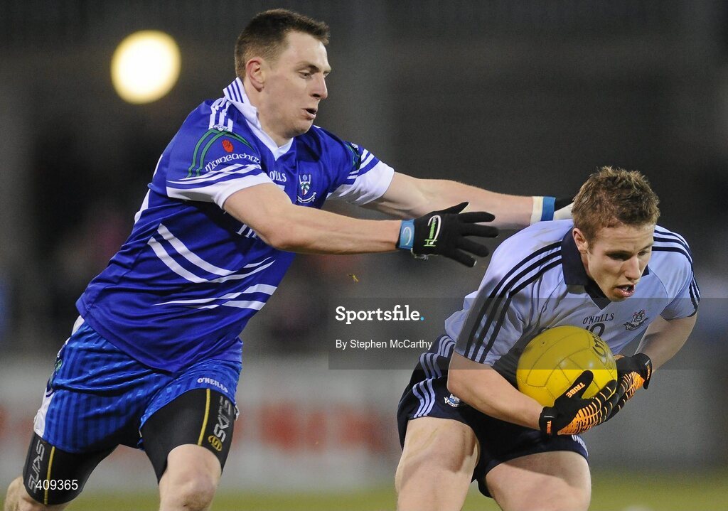 13 March 2010; Alan Hubbard, Dublin, in action against Mark McNally, Monaghan. Allianz GAA Football National League, Division 1, Round 4, Dublin v Monaghan, Parnell Park, Dublin. Picture credit: Stephen McCarthy / SPORTSFILE