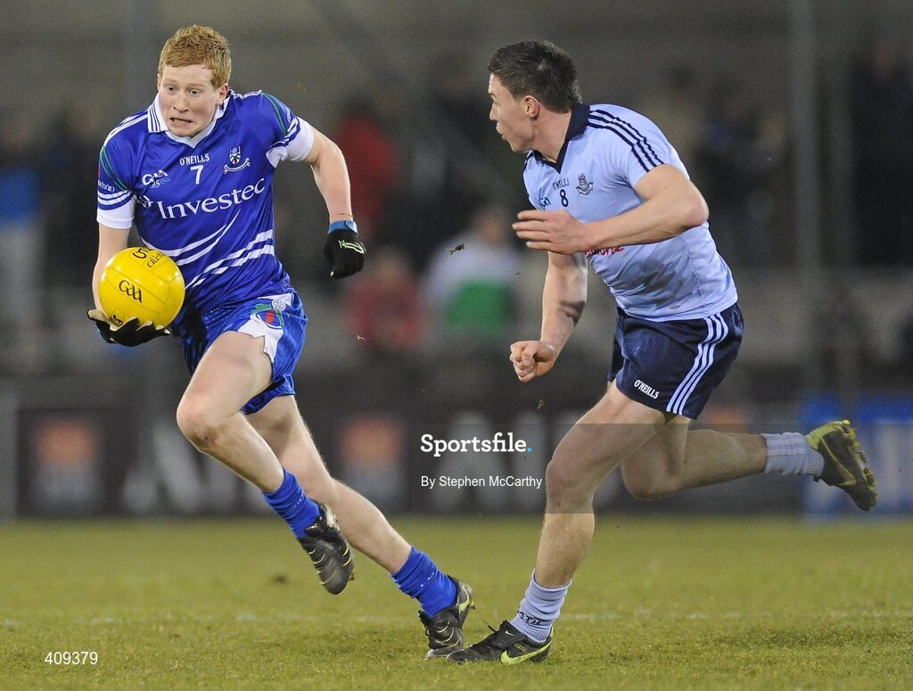 13 March 2010; Kieran Hughes, Monaghan, in action against Éamon Fennell, Dublin. Allianz GAA Football National League, Division 1, Round 4, Dublin v Monaghan, Parnell Park, Dublin. Picture credit: Stephen McCarthy / SPORTSFILE