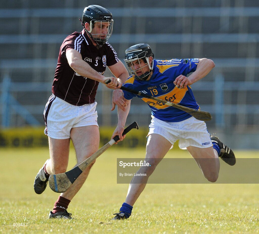 14 March 2010; Timmy Hammersley, Tipperary, in action against Shane Kavanagh, Galway. Allianz GAA Hurling National League, Division 1, Round 3, Tipperary v Galway, Semple Stadium, Thurles, Co. Tipperary. Picture credit: Brian Lawless / SPORTSFILE
