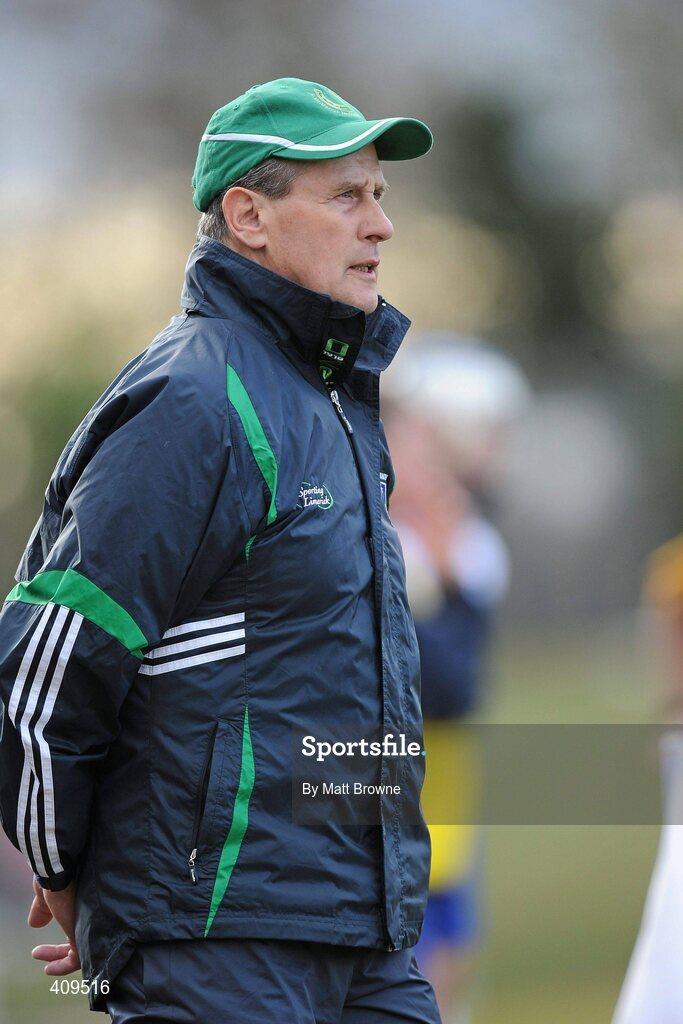 14 March 2010; Limerick manager Justin McCarthy. Allianz GAA Hurling National League, Division 1, Round 3, Waterford v Limerick, Fraher Field, Dungarvan, Co. Waterford. Picture credit: Matt Browne / SPORTSFILE