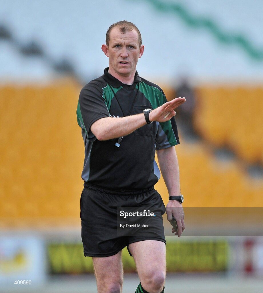 14 March 2010; Referee Anthony Stapleton. Allianz GAA Hurling National League, Division 1, Round 3, Offaly v Dublin, O'Connor Park, Tullamore, Co. Offaly. Picture credit: David Maher / SPORTSFILE *** Local Caption *** Note to Sub-Editors Laois’ Anthony Stapleton will oversee the minor hurling final between Clare and Kilkenny