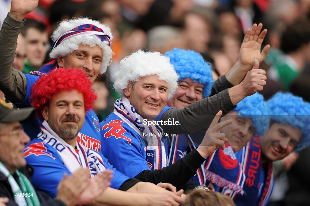 13 March 2010; Supporters from France at the game. RBS Six Nations Rugby Championship, Ireland v Wales, Croke Park, Dublin. Picture credit: Ray McManus / SPORTSFILE