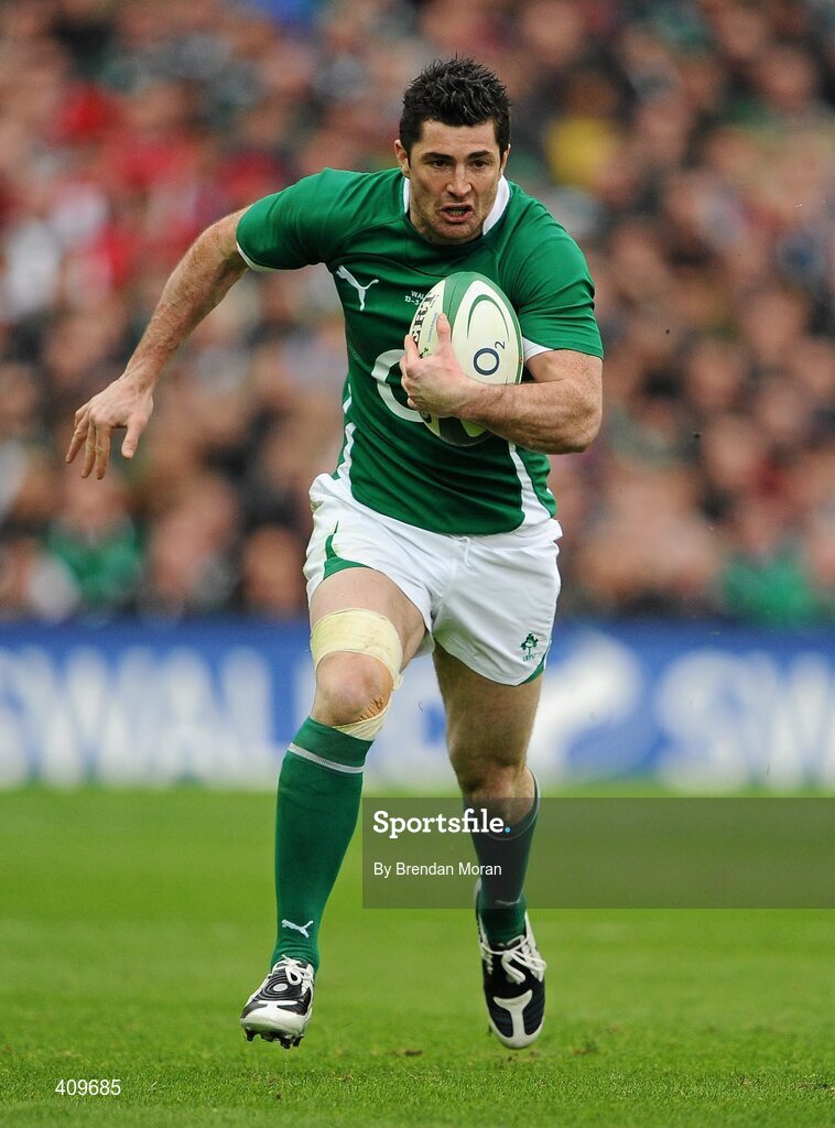 13 March 2010; Rob Kearney, Ireland. RBS Six Nations Rugby Championship, Ireland v Wales, Croke Park, Dublin. Picture credit: Brendan Moran / SPORTSFILE