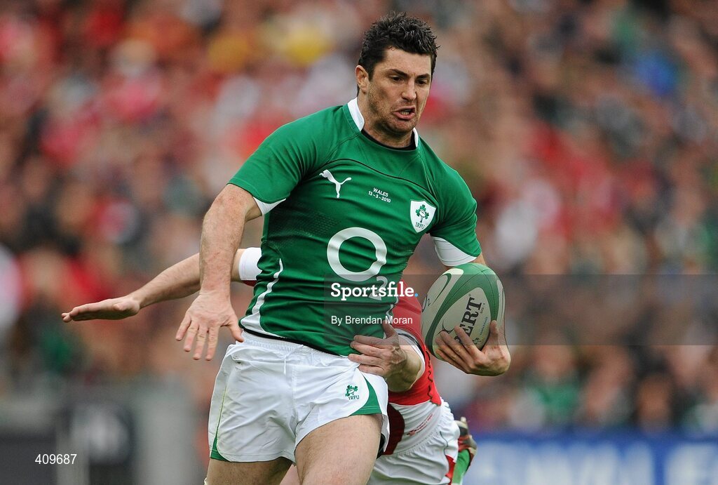 13 March 2010; Rob Kearney, Ireland. RBS Six Nations Rugby Championship, Ireland v Wales, Croke Park, Dublin. Picture credit: Brendan Moran / SPORTSFILE