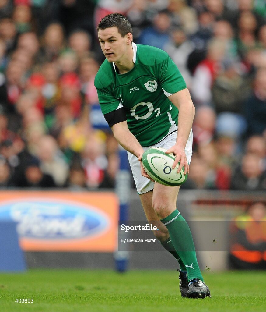 13 March 2010; Jonathan Sexton, Ireland. RBS Six Nations Rugby Championship, Ireland v Wales, Croke Park, Dublin. Picture credit: Brendan Moran / SPORTSFILE