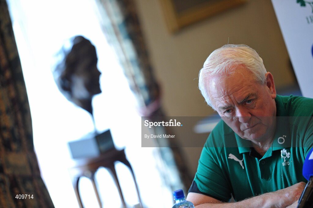 15 March 2010; Ireland assistant coach Alan Gaffney during a rugby squad press conference ahead of their RBS Six Nations Rugby Championship match against Scotland on Saturday. Fitzpartick Castle Hotel, Killiney, Co. Dublin. Picture credit; David Maher / SPORTSFILE