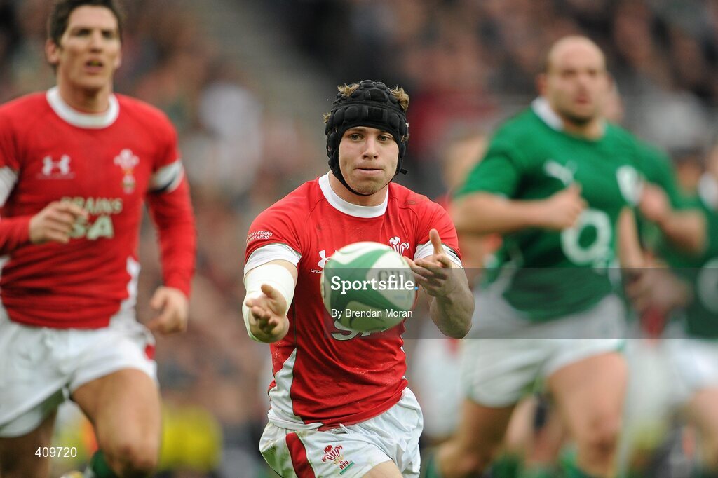 13 March 2010; James Hook, Wales. RBS Six Nations Rugby Championship, Ireland v Wales, Croke Park, Dublin. Picture credit: Brendan Moran / SPORTSFILE