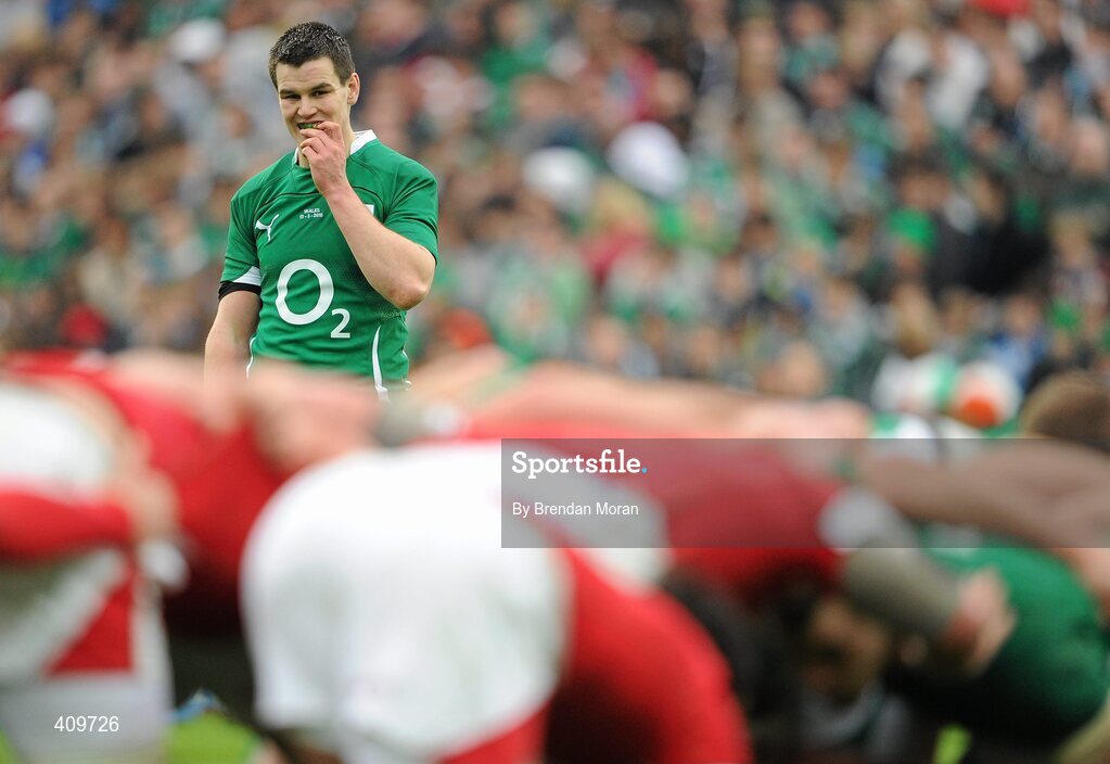 13 March 2010; Jonathan Sexton, Ireland. RBS Six Nations Rugby Championship, Ireland v Wales, Croke Park, Dublin. Picture credit: Brendan Moran / SPORTSFILE