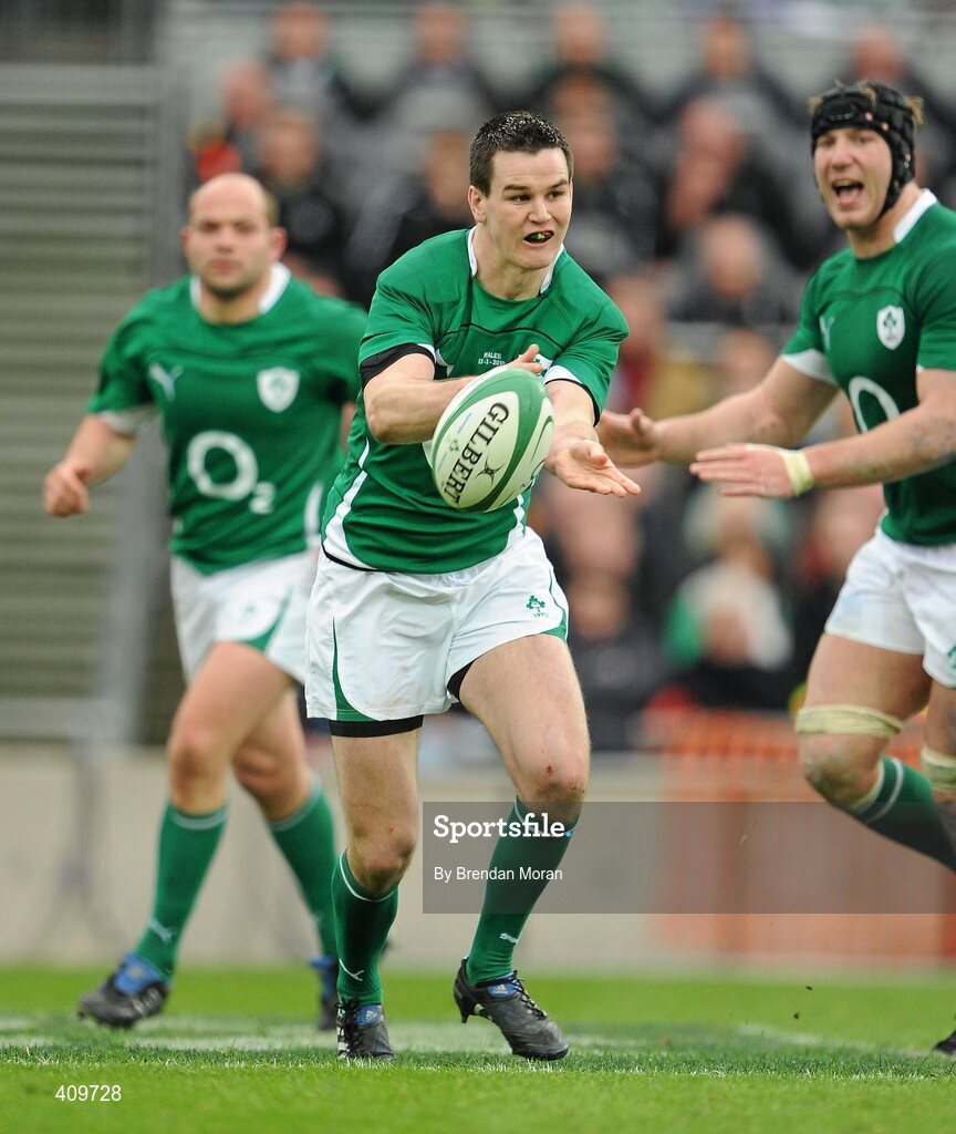 13 March 2010; Jonathan Sexton, Ireland. RBS Six Nations Rugby Championship, Ireland v Wales, Croke Park, Dublin. Picture credit: Brendan Moran / SPORTSFILE