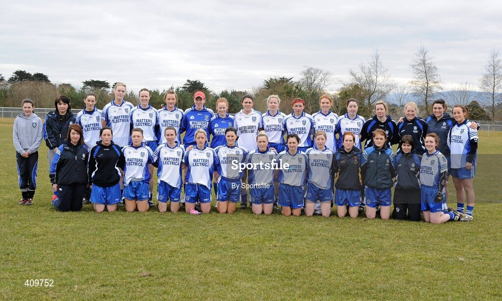 13 March 2010; The Monaghan squad. Bord Gais Energy Ladies National Football League, Division 1, Round 5, Dublin v Monaghan, Naomh Mhearnog, Portmarnock, Co. Dublin. Photo by Sportsfile