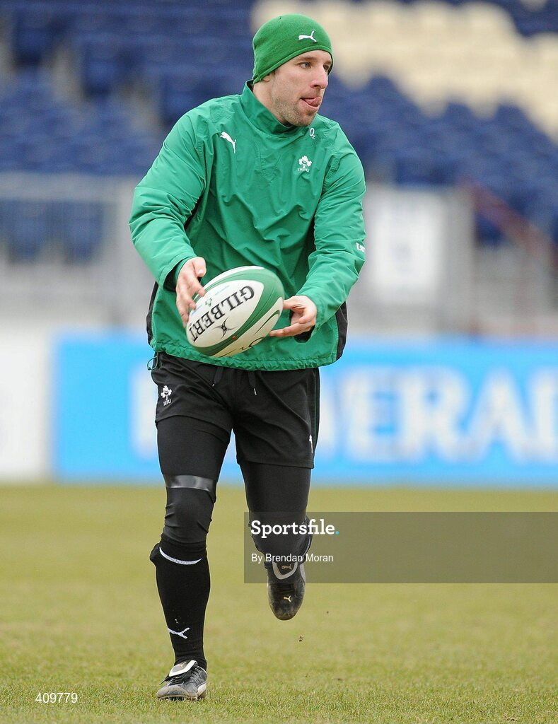 16 March 2010; Ireland's Tomas O'Leary in action during squad training ahead of their RBS Six Nations Rugby Championship match against Scotland on Saturday. RDS, Ballsbridge, Dublin. Picture credit: Brendan Moran / SPORTSFILE