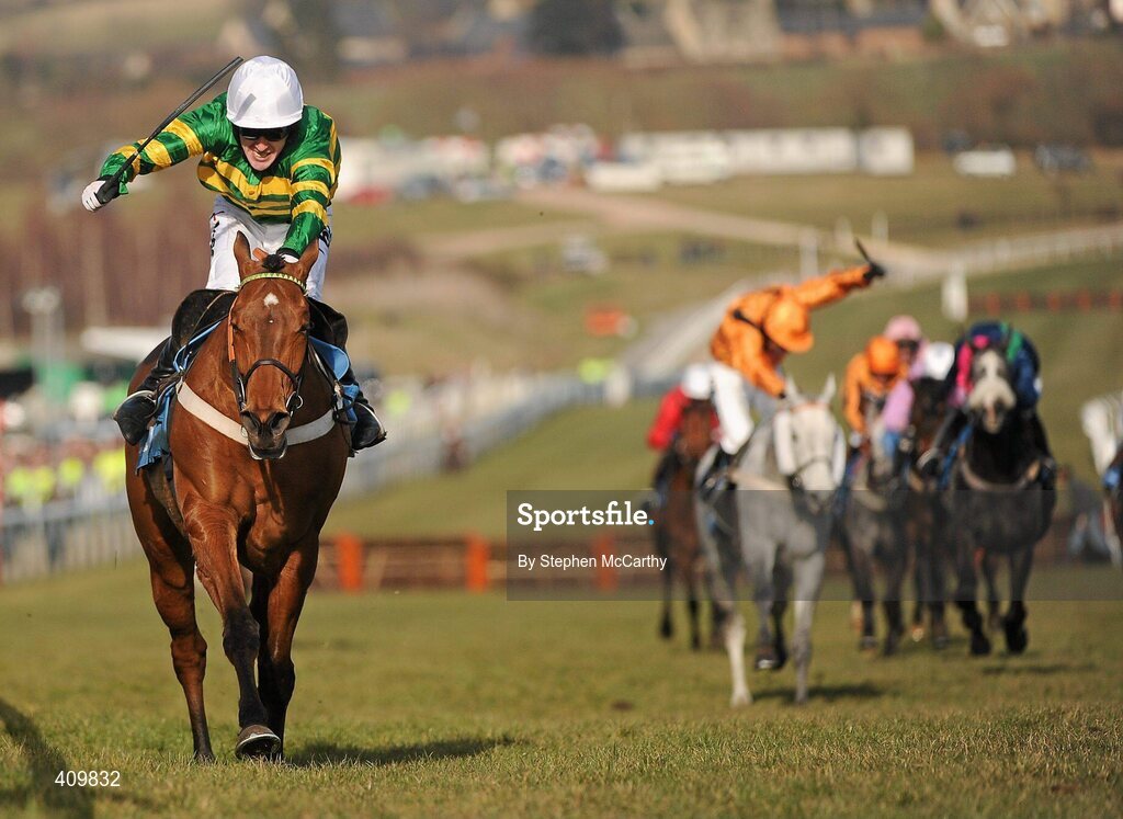 16 March 2010; Binocular, with Tony McCoy up, on their way to winning the Smurfit Kappa Champion Hurdle Challenge Trophy. Cheltenham Racing Festival - Tuesday. Prestbury Park, Cheltenham, Gloucestershire, England. Picture credit: Stephen McCarthy / SPORTSFILE