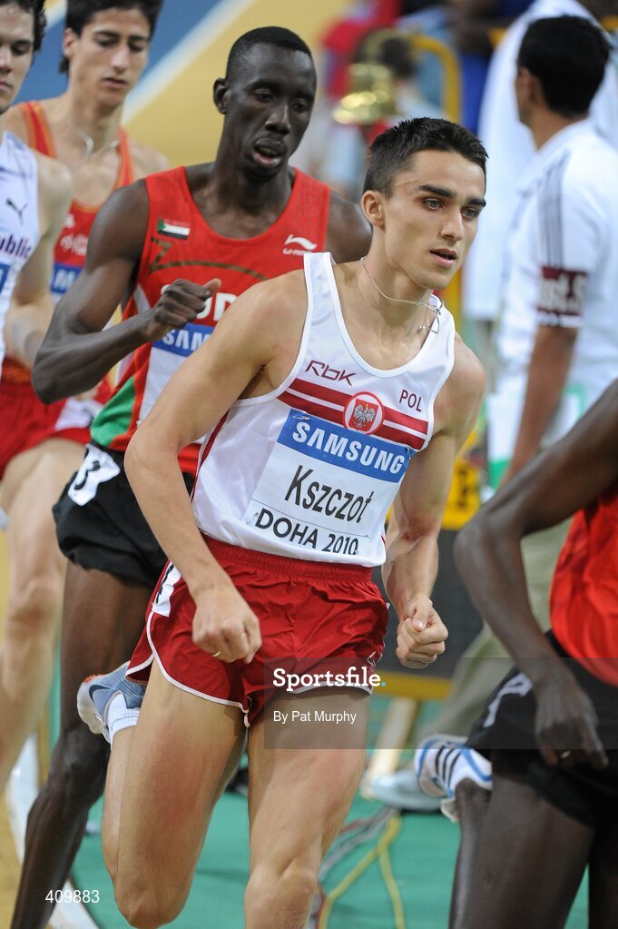 14 March 2010; Adam Kszczot, Poland, in action during the Men's 800m Final at the 13th IAAF World Indoor Athletics Championships, Doha, Qatar. Picture credit: Pat Murphy / SPORTSFILE
