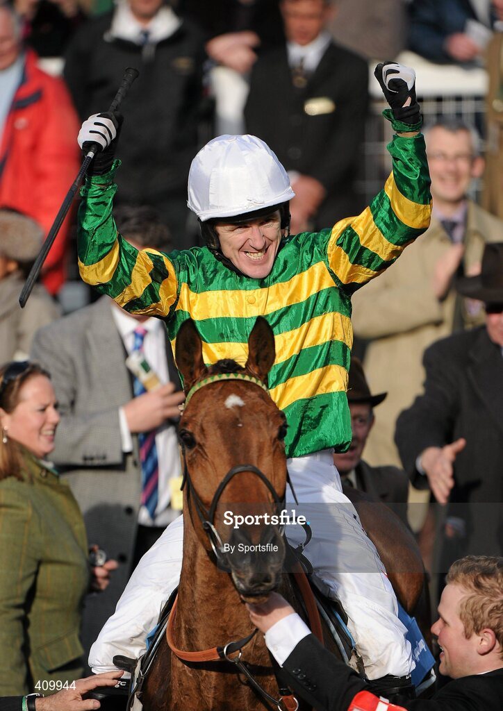 16 March 2010; Binocular, with Tony McCoy up, after winning the Smurfit Kappa Champion Hurdle Challenge Trophy. Cheltenham Racing Festival - Tuesday. Prestbury Park, Cheltenham, Gloucestershire, England. Photo by Sportsfile