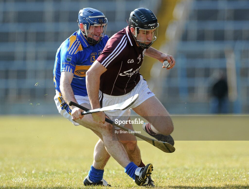 14 March 2010; Shane Kavanagh, Galway, in action against Eoin Kelly, Tipperary. Allianz GAA Hurling National League, Division 1, Round 3, Tipperary v Galway, Semple Stadium, Thurles, Co. Tipperary. Picture credit: Brian Lawless / SPORTSFILE