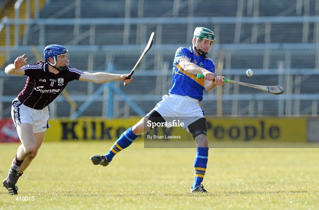 14 March 2010; Shane Maher, Tipperary, in action against Cyril Donnellan, Galway. Allianz GAA Hurling National League, Division 1, Round 3, Tipperary v Galway, Semple Stadium, Thurles, Co. Tipperary. Picture credit: Brian Lawless / SPORTSFILE