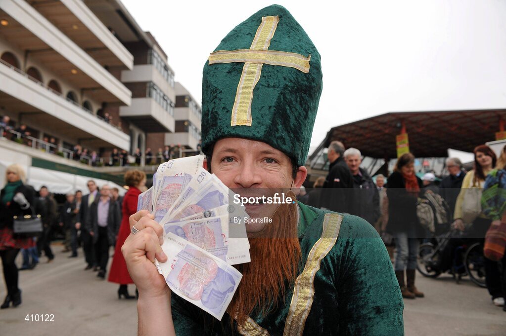17 March 2010; Keith Fitzsimons from Dublin enjoying the days racing. Cheltenham Racing Festival - Wednesday. Prestbury Park, Cheltenham, Gloucestershire, England. Photo by Sportsfile
