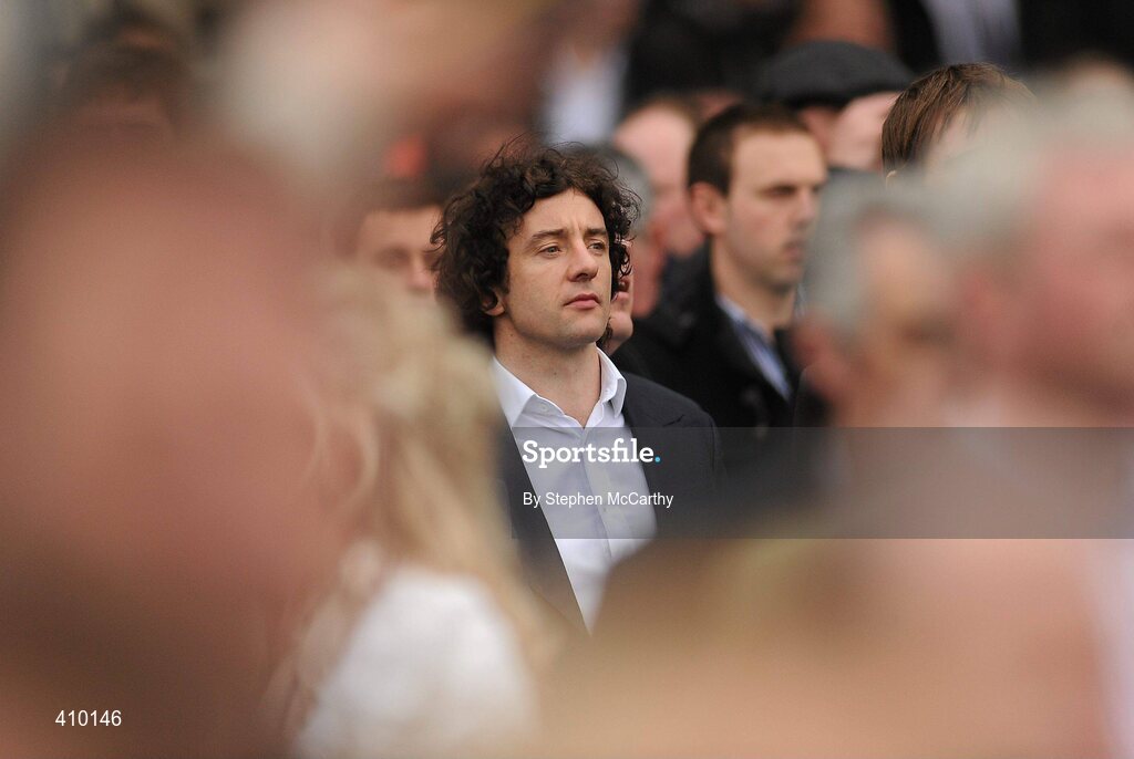 17 March 2010; Republic of Ireland and Hull City footballer Stephen Hunt watches on during the 140th Year Of The National Hunt Chase Challenge Cup. Cheltenham Racing Festival - Wednesday. Prestbury Park, Cheltenham, Gloucestershire, England. Picture credit: Stephen McCarthy / SPORTSFILE