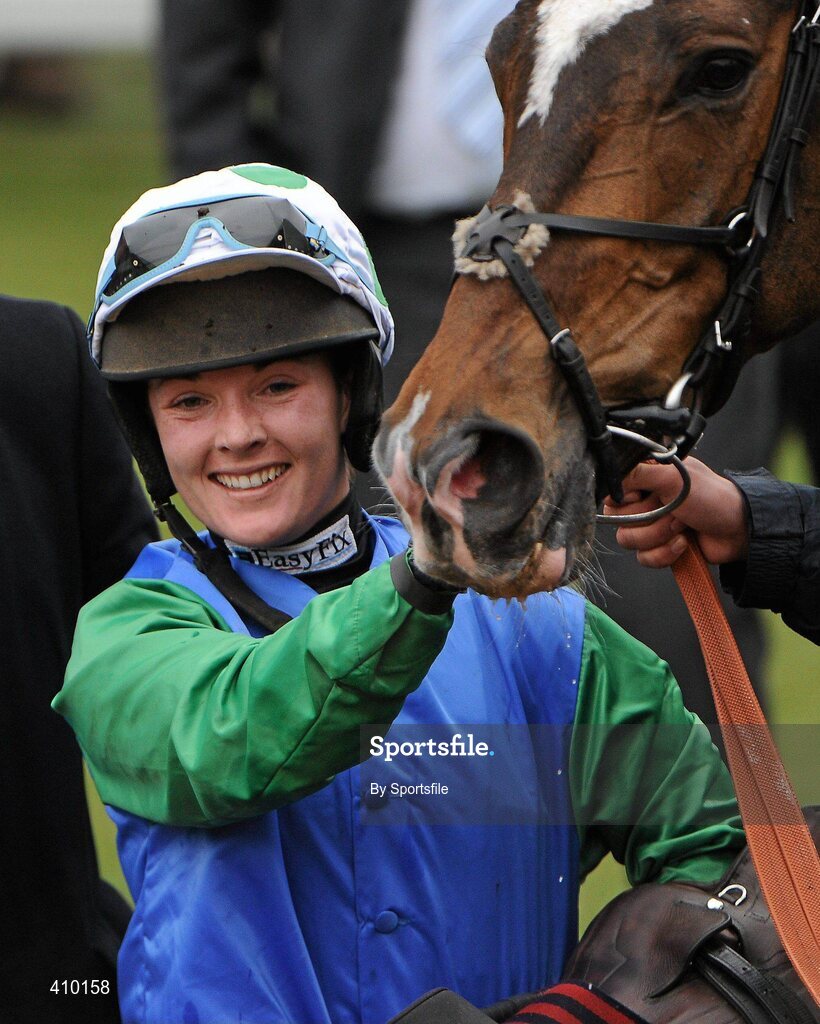 17 March 2010; Katie Walsh after winning the 140th Year Of The National Hunt Chase Challenge Cup aboard Poker de Sivola. Cheltenham Racing Festival - Wednesday. Prestbury Park, Cheltenham, Gloucestershire, England. Photo by Sportsfile