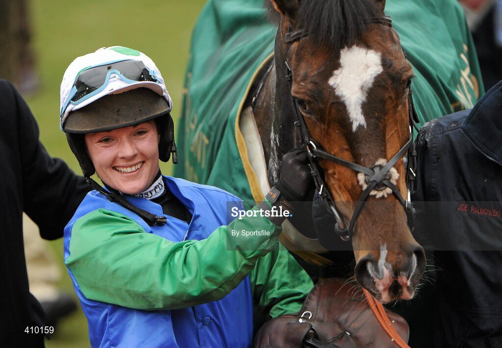 17 March 2010; Katie Walsh after winning the 140th Year Of The National Hunt Chase Challenge Cup aboard Poker de Sivola. Cheltenham Racing Festival - Wednesday. Prestbury Park, Cheltenham, Gloucestershire, England. Photo by Sportsfile