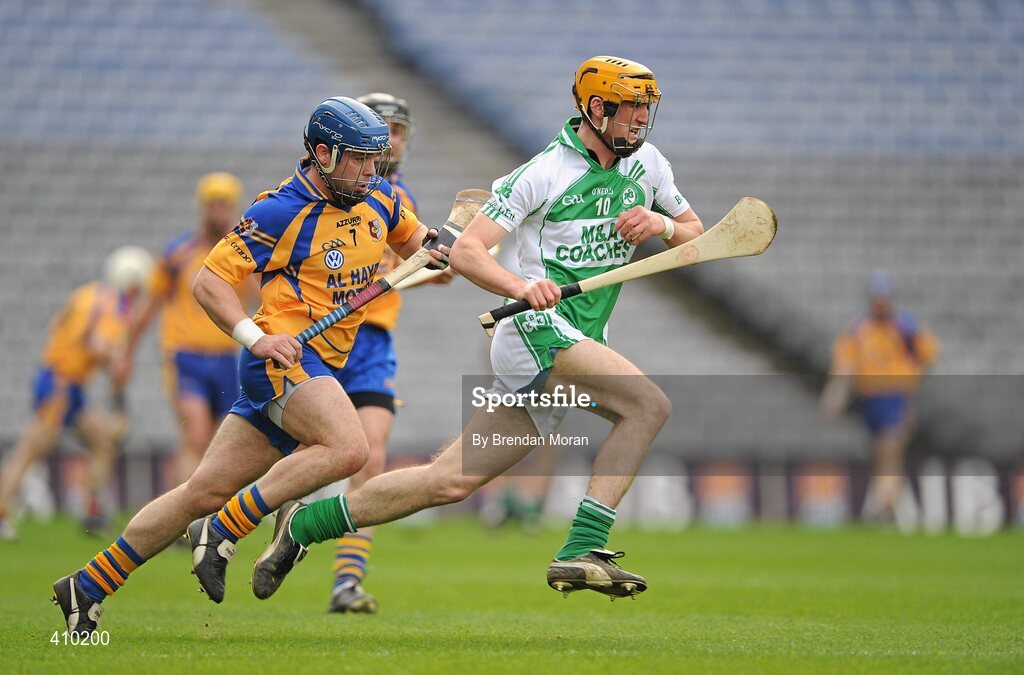 17 March 2010; Colin Fennelly, Ballyhale Shamrocks, in action against Peter Smith, Portumna. AIB GAA Hurling All-Ireland Senior Club Championship Final, Ballyhale Shamrocks v Portumna, Croke Park, Dublin. Picture credit: Brendan Moran / SPORTSFILE