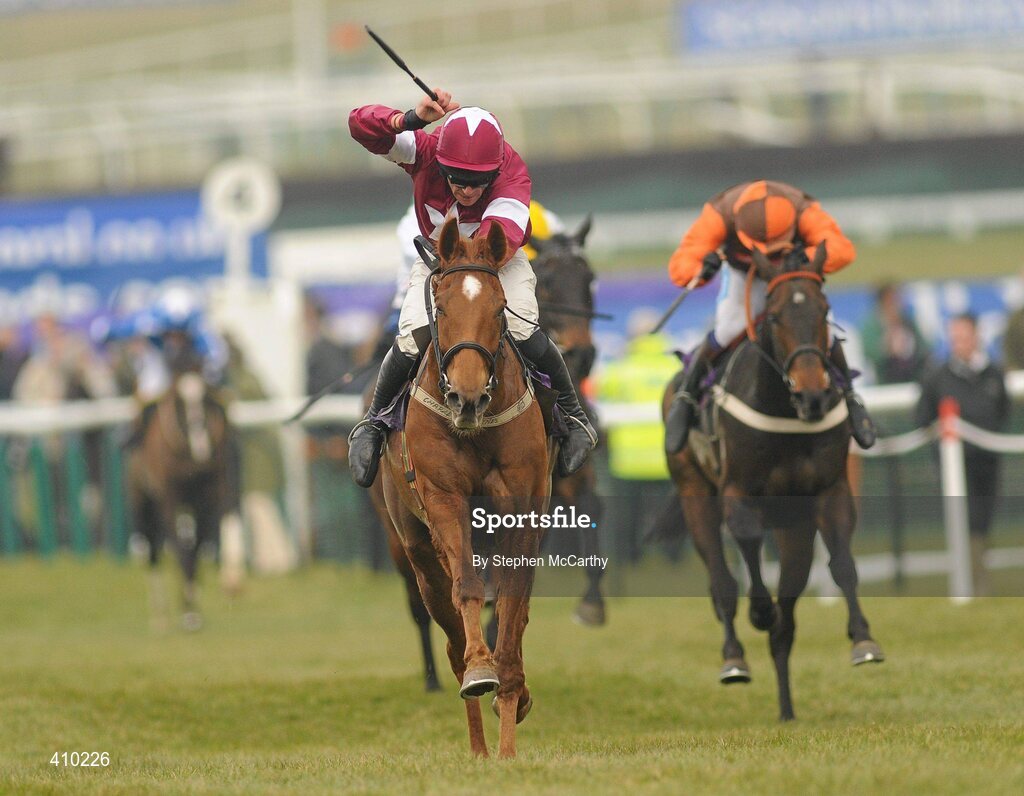 17 March 2010; Weapon's Amnesty, with Davy Russell up, on their way to winning the RSA Chase. Cheltenham Racing Festival - Wednesday. Prestbury Park, Cheltenham, Gloucestershire, England. Picture credit: Stephen McCarthy / SPORTSFILE